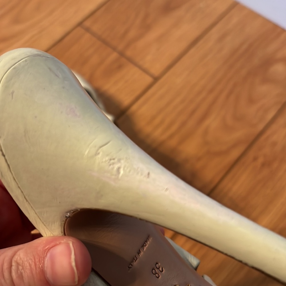 Prada Cream leather 5” heels - Picture 9 of 11
